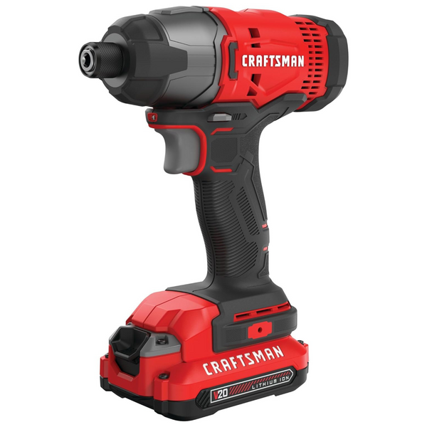 Craftsman 20V Max 1/4" Impact Driver Kit w/ 1.3Ah Battery & Charger