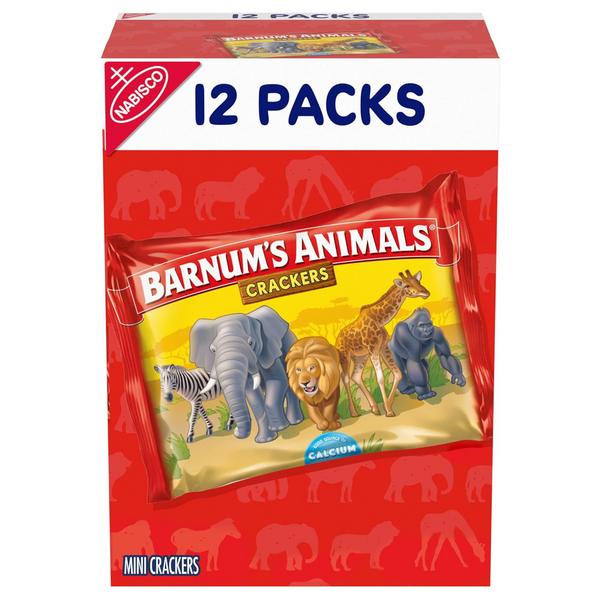 12-Count Barnum's Original Animal Crackers Snack Packs