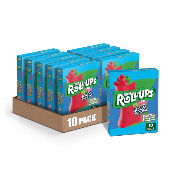 100 Fruit Roll-Ups Jolly Rancher Flavored Snacks