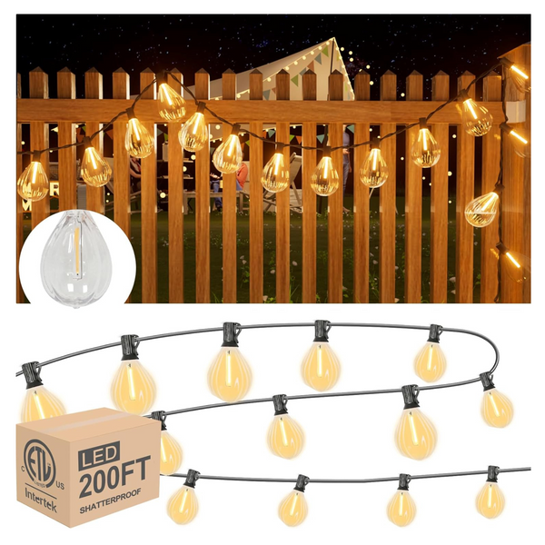 200ft Outdoor String Lights