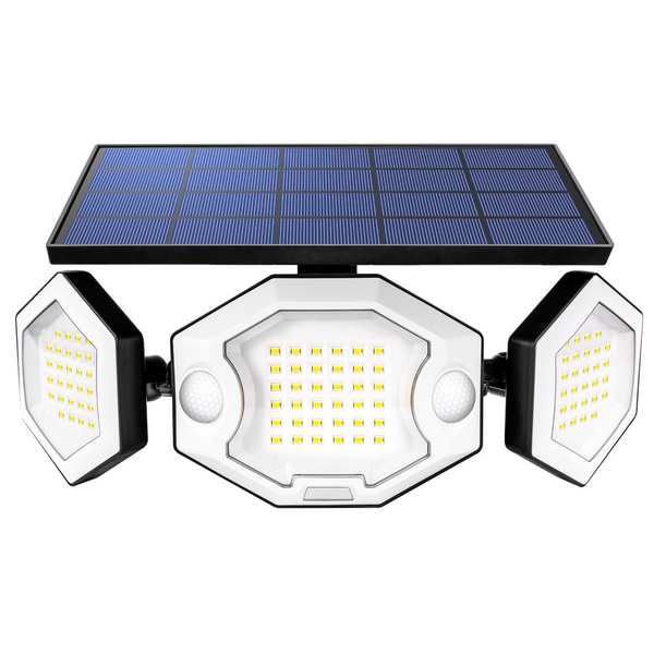 6000mAh Solar Motion Sensor Lights with 2 Sensors