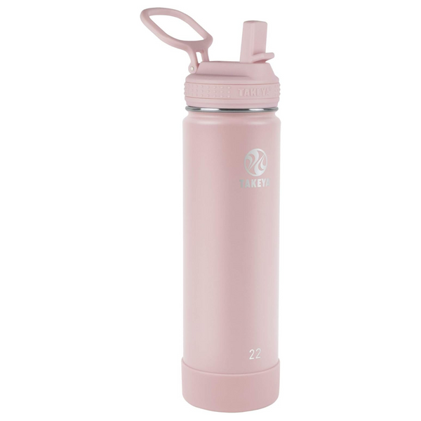 Takeya Actives 22 oz Vacuum Insulated Stainless Steel Water Bottle w/ Straw Lid