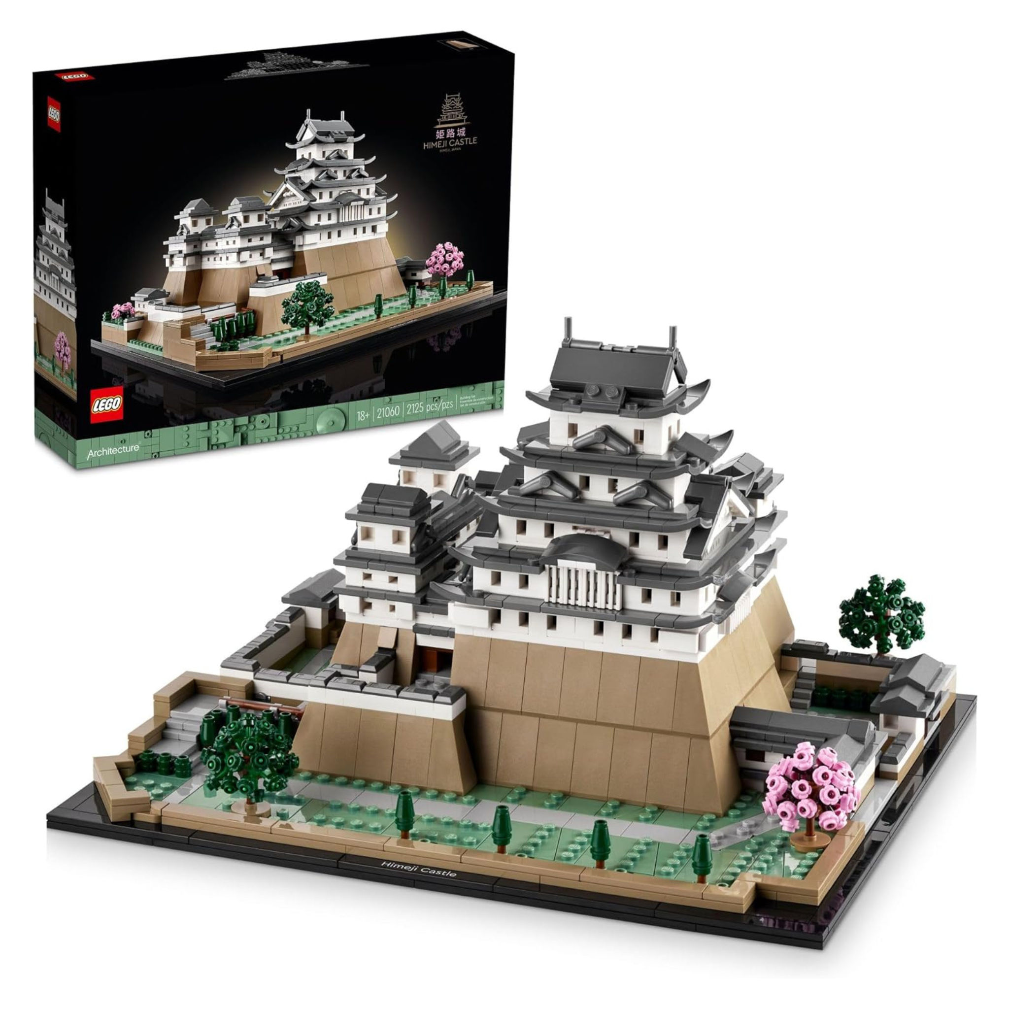 2125-Piece LEGO Architecture Landmarks Collection: Himeji Castle Building Set