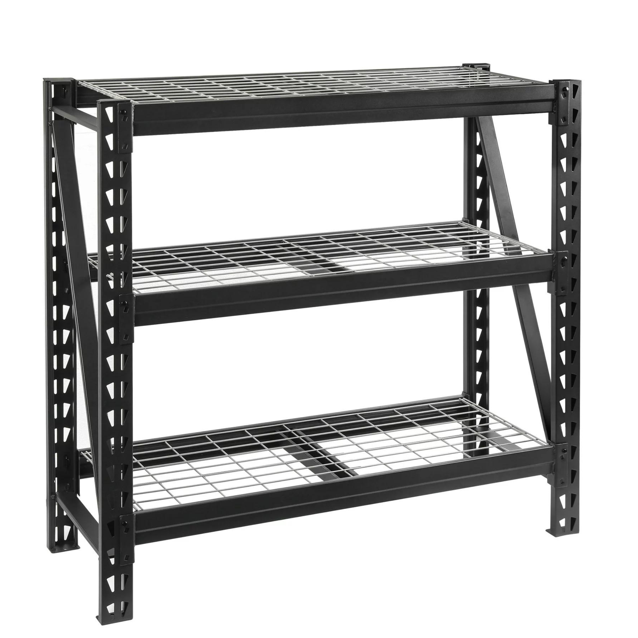 Workpro Freestanding Shelf: 48"x18"x48" 3-Tier w/ Steel Decks