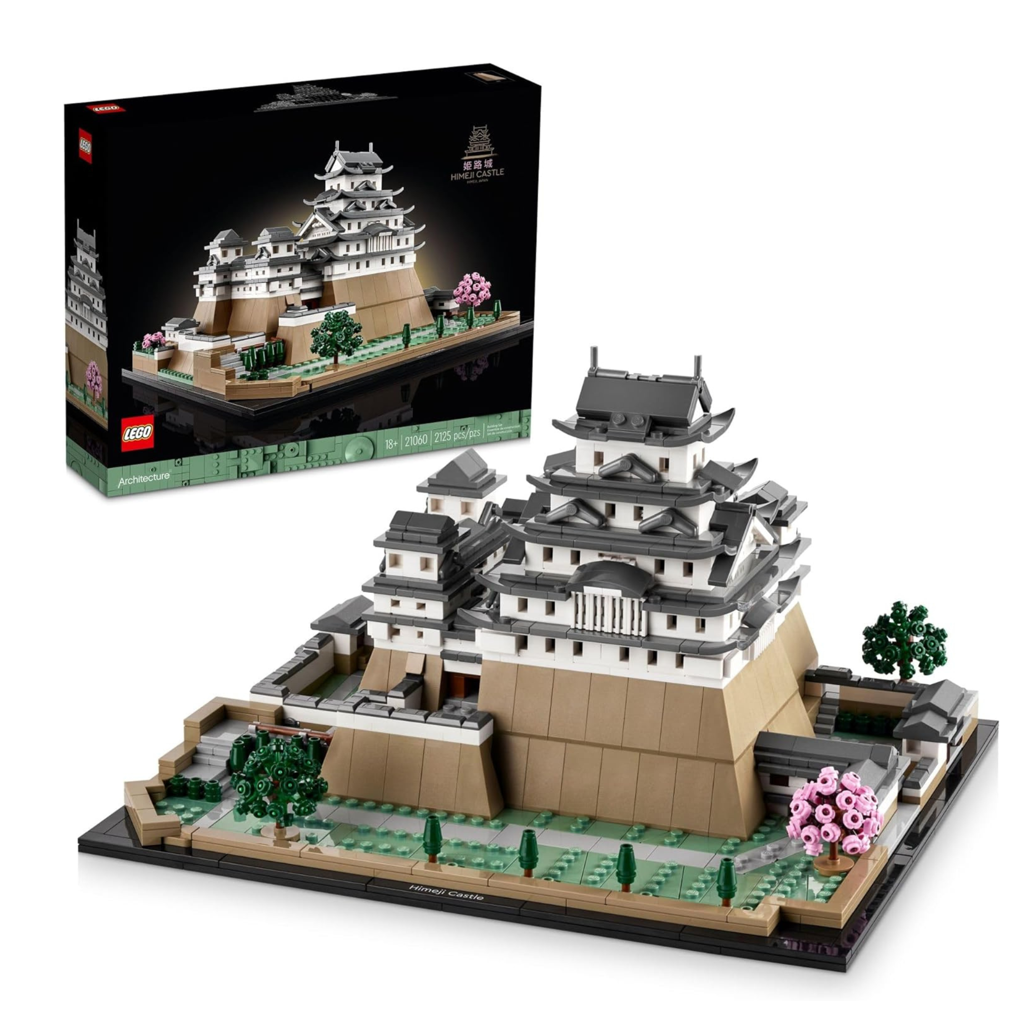 2125-Piece LEGO Architecture Landmarks Collection: Himeji Castle Building Set