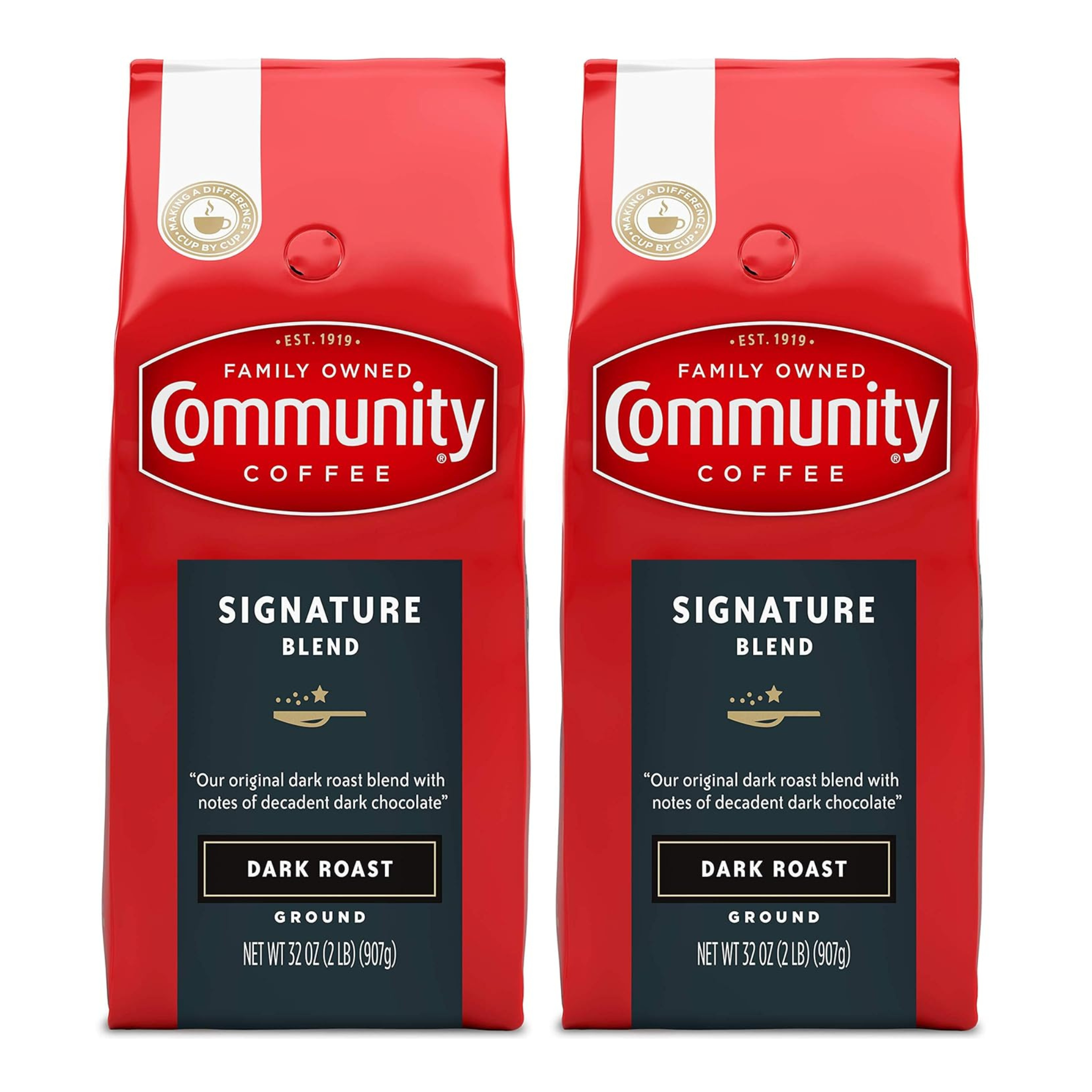 2-Pack 32-Oz Community Coffee Signature Blend Ground Coffee (Dark Roast)