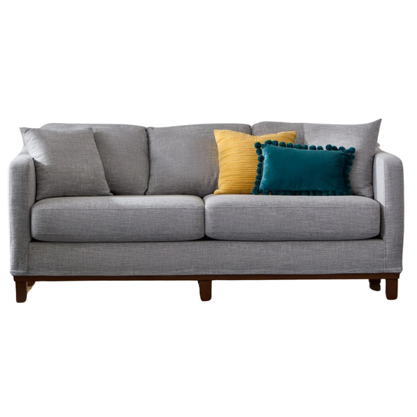 85" Upholstered Wood Base Sofa (3 Colors)