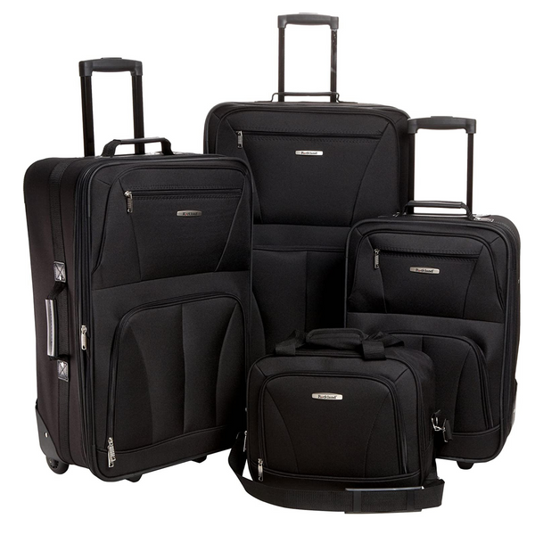 4 Piece Rockland Journey Softside Upright Luggage Set