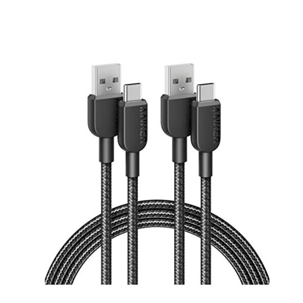 Paquete de 2 cables de carga Anker USB-C a USB-A de 6'