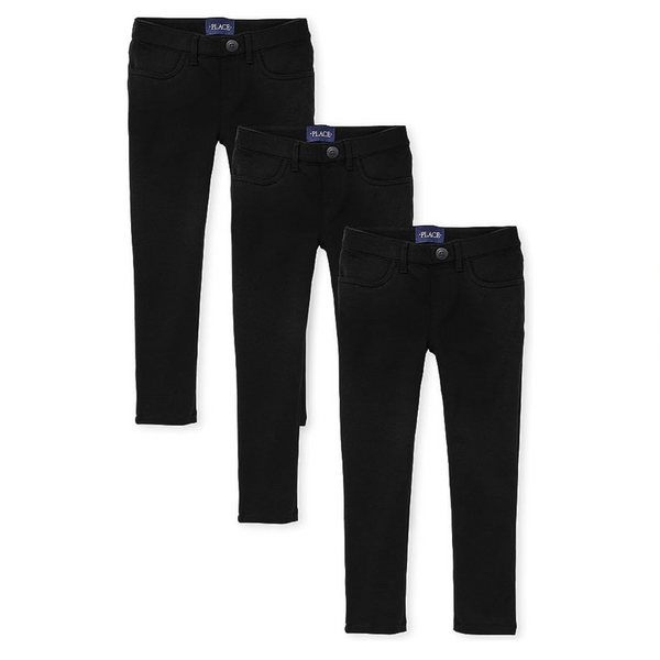 3 pares de jeggings sin cordones Ponte Knit para niñas de The Children's Place