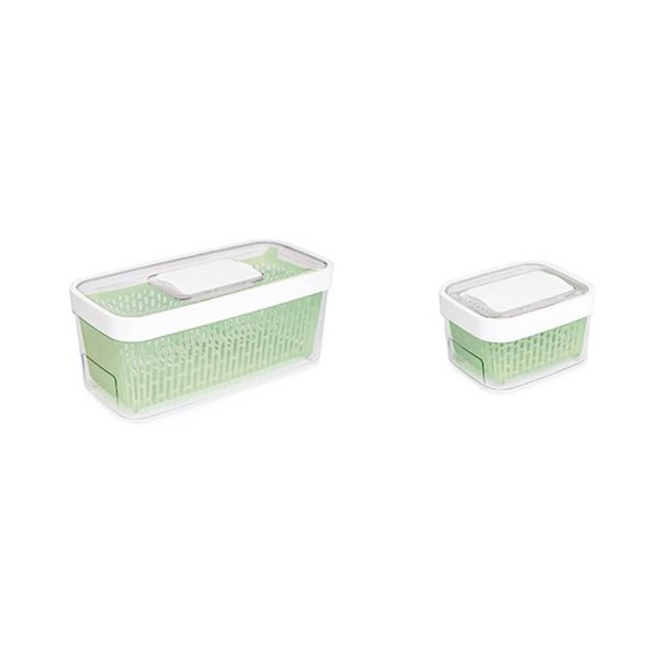 OXO Good Grips Recipiente para productos GreenSaver grande y Good Grips GreenSaver Recipiente para productos de 1,6 cuartos