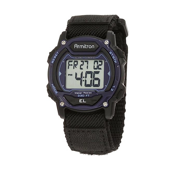 Armitron Sport Unisex Digital Chronograph Nylon Strap Watch