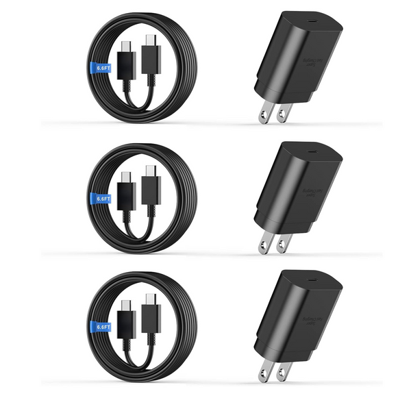 3 Fast Charging Type C Chargers