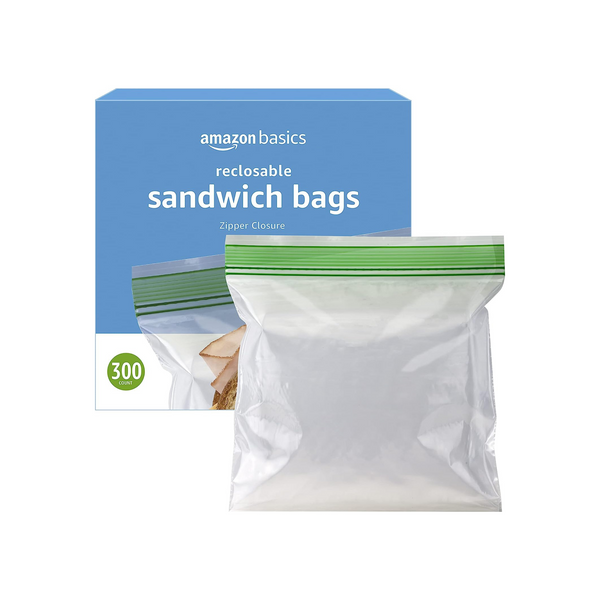 1500 bolsas de almacenamiento para sándwiches Amazon Basics