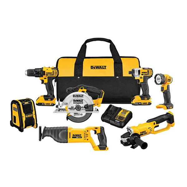 Kit combinado DEWALT 20V MAX, compacto de 7 herramientas