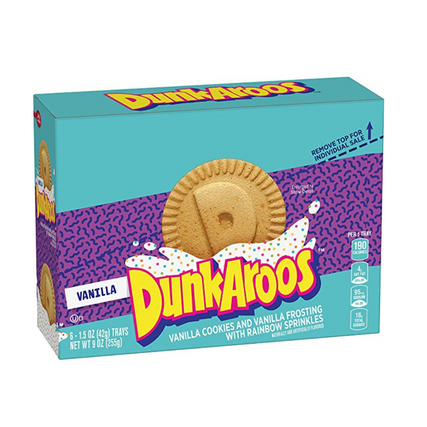 Paquete de 6 galletas y glaseado de vainilla DunkAroos
