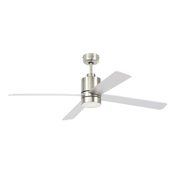 Remote Control Flush Mount Brushed Nickel Ceiling Fan