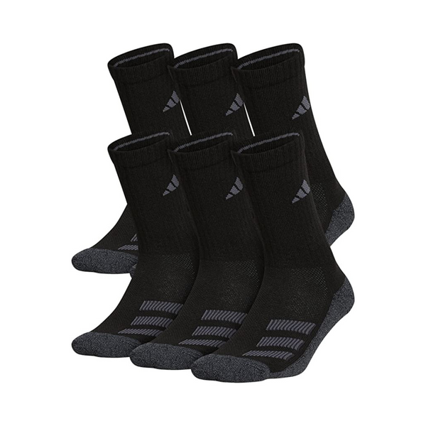 Calcetines adidas con rayas en ángulo acolchados para niños y niñas