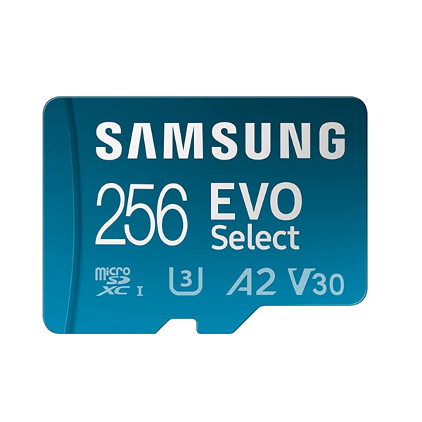 SAMSUNG EVO Select 256GB Micro SD Memory Card + Adapter