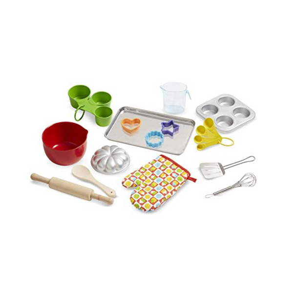 Melissa & Doug Baking Play Set (20 pcs) Play Kitchen Accessories