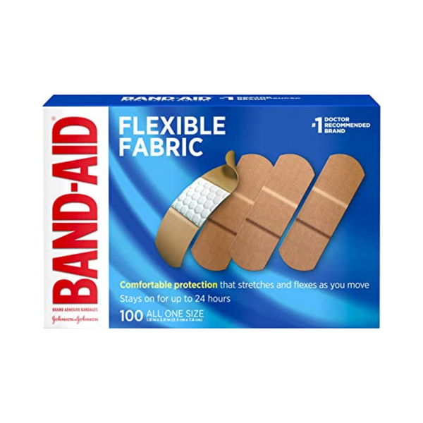 100 vendas adhesivas de tela flexible marca Band-Aid