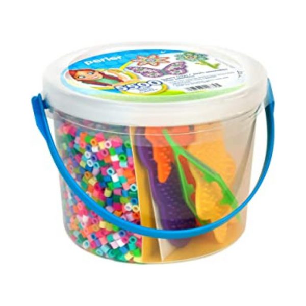 Perler Sunny Days Cubo de cuentas de fusibles de colores brillantes