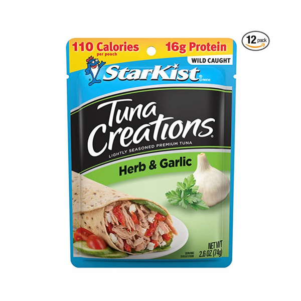 12 paquetes de StarKist Tuna Creations, hierbas y ajo