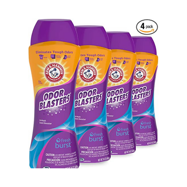 Pack Of 4 Arm & Hammer Clean Scentsations In-Wash Scent Booster, Odor Blaster