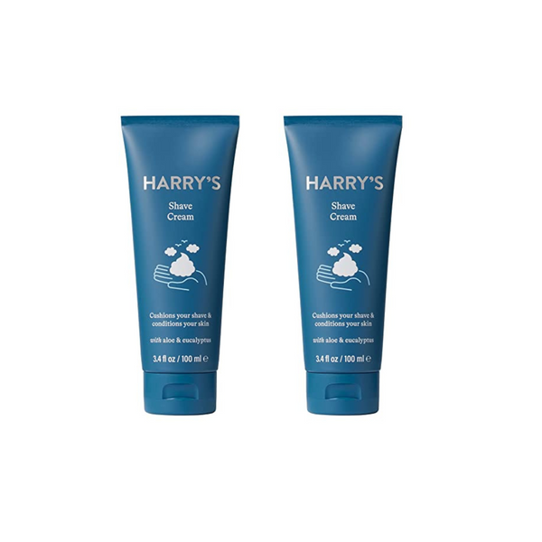 Crema de afeitar Harry's para hombres de 3 unidades con eucalipto, paquete de 2