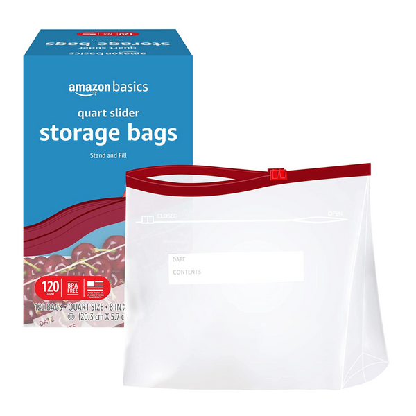 Gran oferta en bolsas de almacenamiento de alimentos Amazon Basics