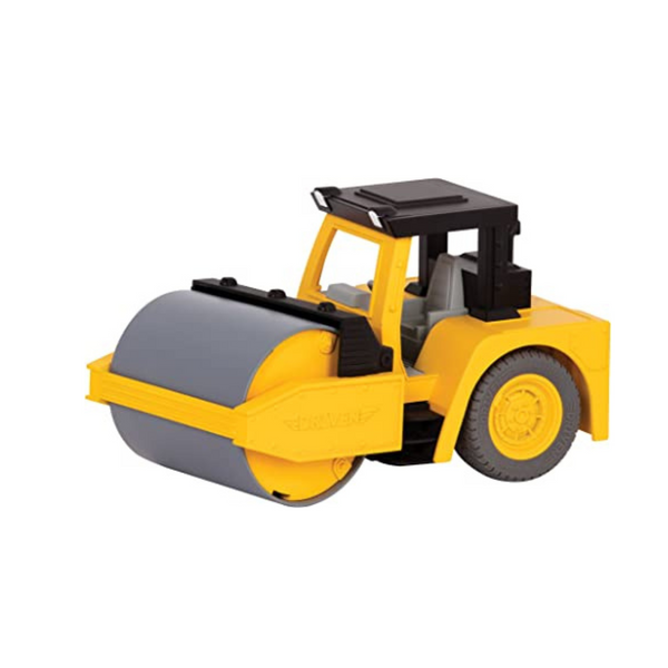 DRIVEN by Battat Micro Rugged Toy Steam Roller with Lights and Sounds