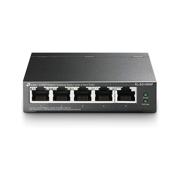 Conmutador Gigabit PoE+ TP-Link TL-SG1005P V2 de 5 puertos