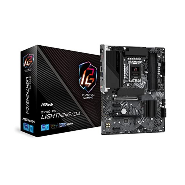 Placa base ASRock PG Lightning/D4, compatible con CPU Intel de 12.ª y 13.ª generación, placa base DDR4 ATX