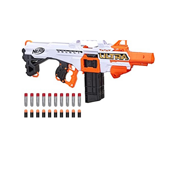 20-Dart Nerf Ultra Select Fully Motorized Blaster w/ 2 Dart Clips