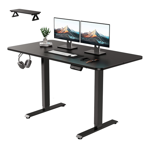 Electric Sit & Standing Desk with Monitor Stand