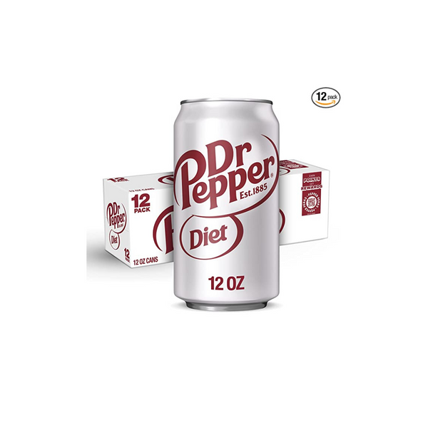 12 Cans of Diet Dr Pepper or Canada Dry Ginger Ale