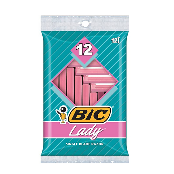 Maquinillas de afeitar desechables BIC Lady Shaver de 12 unidades para mujer