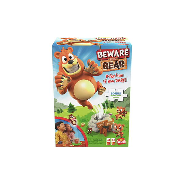 Beware of The Bear Game: Poke The Bear and Sneak The Goodies Before He Wakes Up & 24-Piece Puzzle