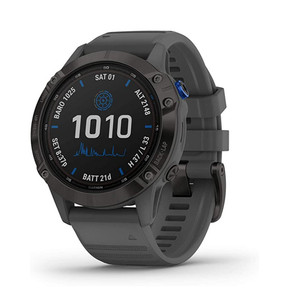 Reloj GPS multideporte solar Garmin fenix 6 Pro con capacidades de carga solar, funciones avanzadas de entrenamiento y datos