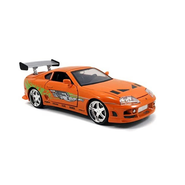 Jada Toys Fast &amp; Furious 1:24 Coche fundido a presión Toyota Supra de Brian/niños y adultos (naranja)