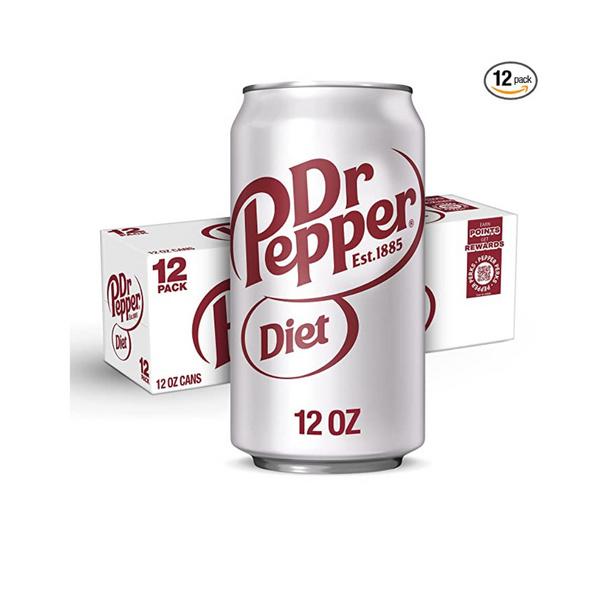 10 mini latas de refresco Mountain Dew y 12 latas normales de Diet Dr Pepper o Canada Dry Ginger Ale