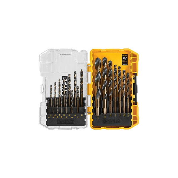 DEWALT DWA1181 21-Piece Set Black Oxide Coated Hss Twist Drill Bit Set