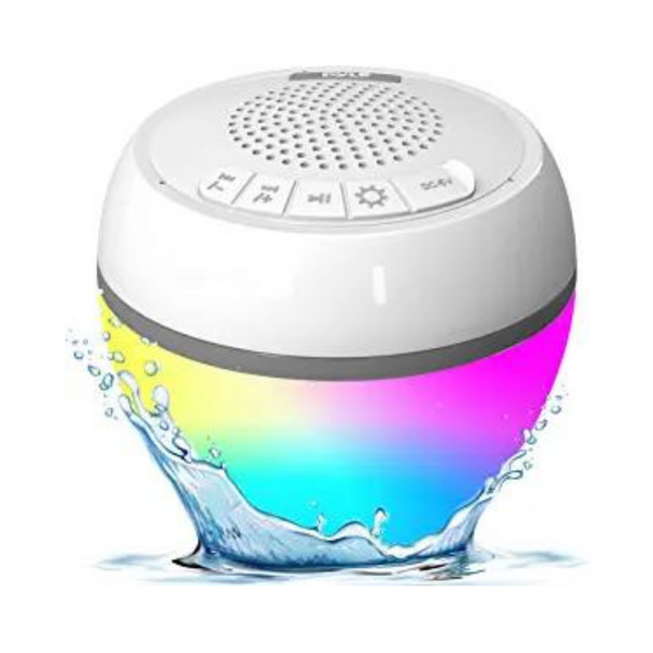 Pyle Altavoz flotante impermeable para piscina con Bluetooth y espectáculo de luces