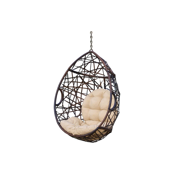 Christopher Knight Home Isaiah Indoor/Outdoor Wicker Tear Drop Hanging Chair (Stand Not Included)