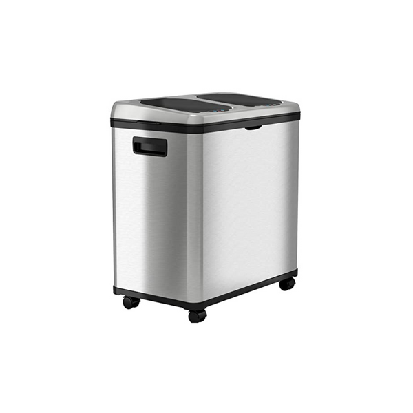 iTouchless Stainless Steel Dual-Compartment (8 Gallon Each) Touchless Sensor