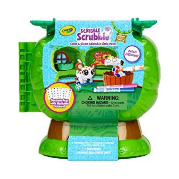 Crayola Scribble Scrubbie Pets Safari Casa en el árbol