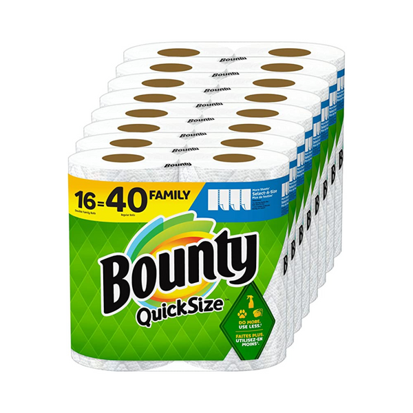 16 Family Rolls (= 40 Reg Rolls) Bounty Paper Towels