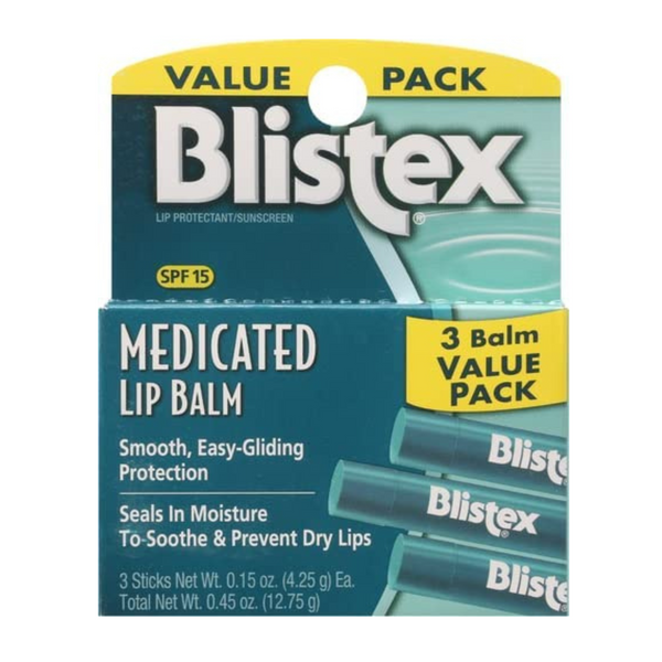 Pack De 3 Bálsamos Labiales Medicados Blistex