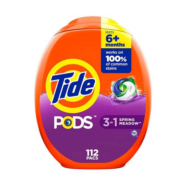 Cápsulas de jabón para detergente para ropa Tide PODS de 112 unidades