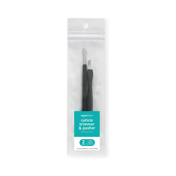 Amazon Basics Cuticle Trimmer and Pusher, 2 Count